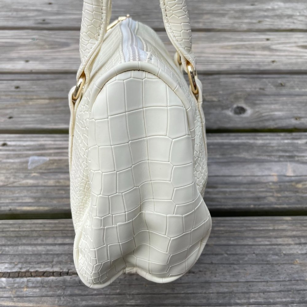 Women Hand Bags Cream Faux Leather Vegan Bag New S - Picture 7 of 12